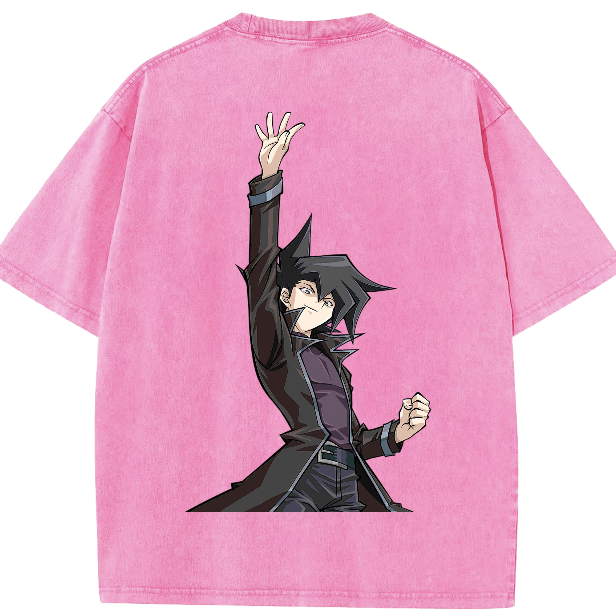 （画像用） 遊☆戯☆王 Yu-Gi-Oh! 綿100% ヴィンテージ風 半袖Tシャツ（背面プリント）
